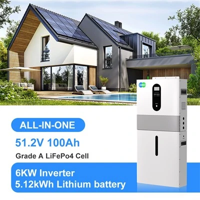 6KW Tawm Tawm-Phiaj Tsev Lub Zog Zog Cia Lub Zog 51.2V 100ah Txhua-Hauv Tsheb Lithium